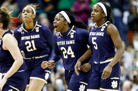 Notre dame womens - Mar 10, 2024 · In their last 5 games the Notre Dame women's basketball team has beaten the #5, #22, #24 #11 and #10 teams in the country. They had to win a rematch twice (#5, #11 – #22, #24), which makes it even harder. Only one of those games was decided by fewer than 9 points. Impressive — Bryan Driskell (@CoachD178) March 10, 2024 